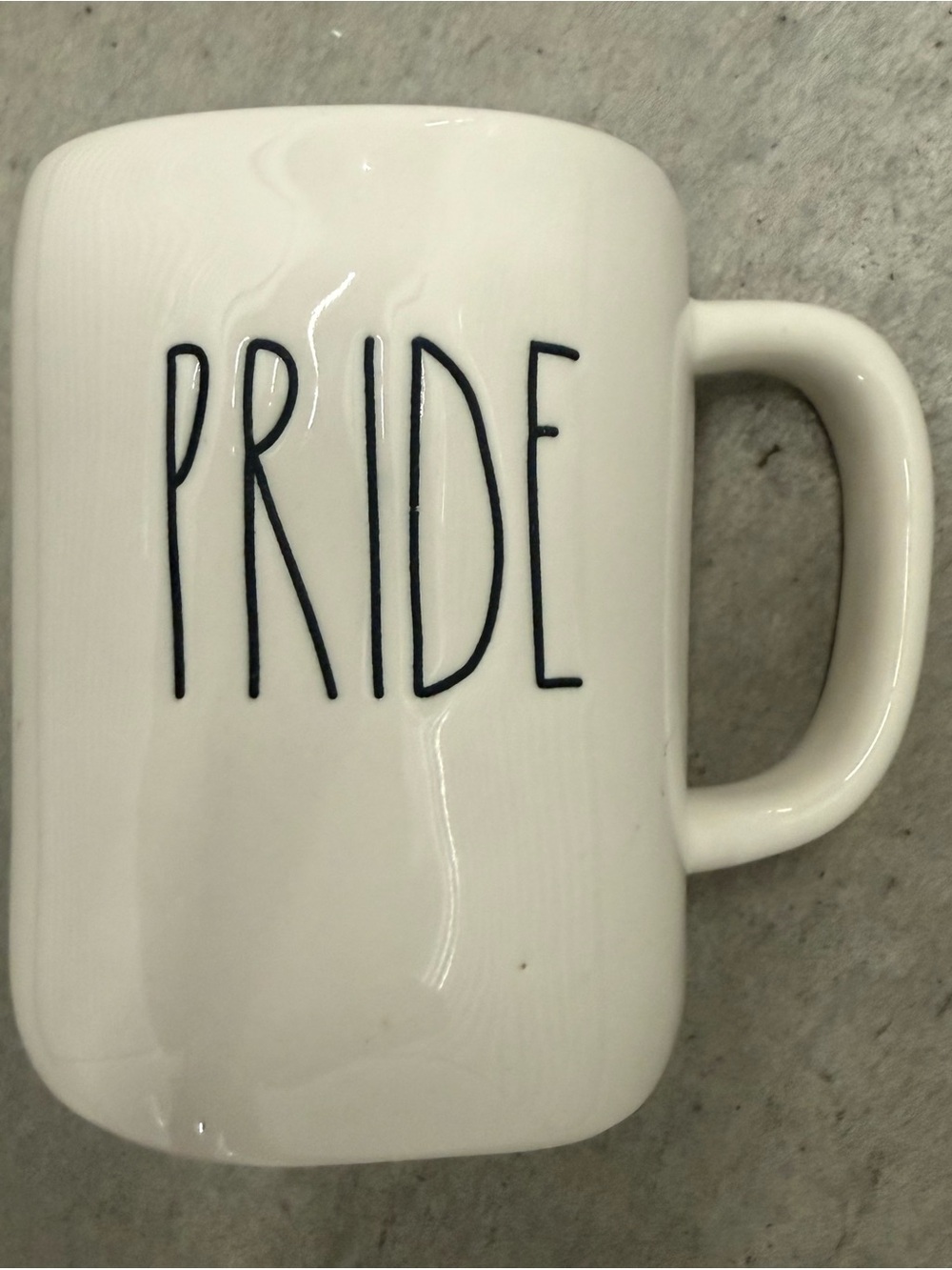 White Rae Dunn “PRIDE” Mug